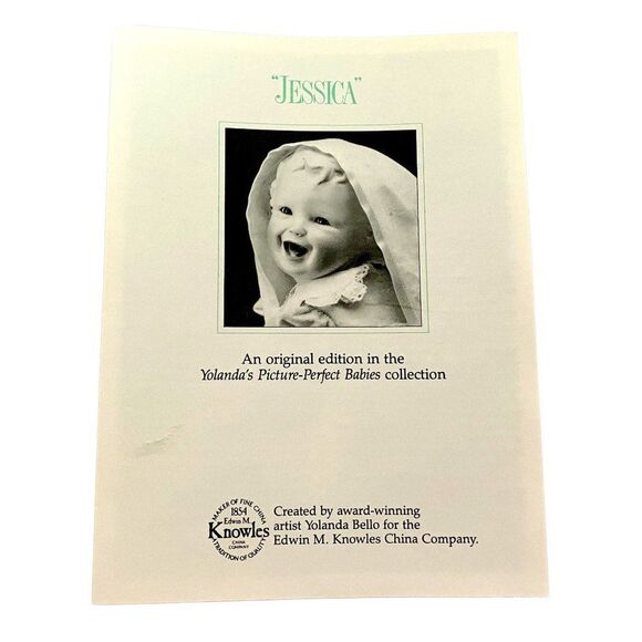 Yolanda's Picture Perfect Babies Collection "Jessica" Vintage 1990 Original Box - Picture 7 of 8